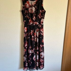 JBS Floral Midi Dress Size 10